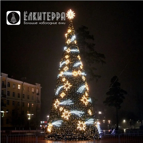 Метеоры - Комплект дизайнерского освещения для елки высотой 10 метров